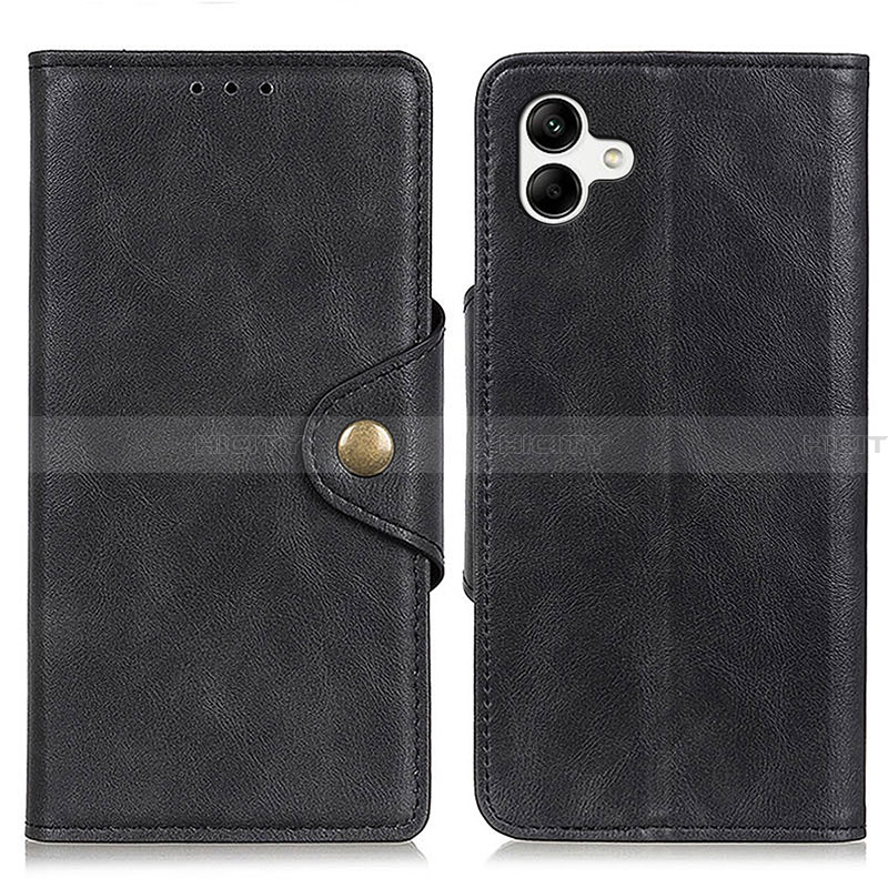 Coque Portefeuille Livre Cuir Etui Clapet N06P pour Samsung Galaxy A04 4G Noir Plus