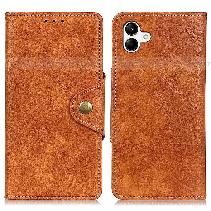 Coque Portefeuille Livre Cuir Etui Clapet N06P pour Samsung Galaxy A04E Marron Plus