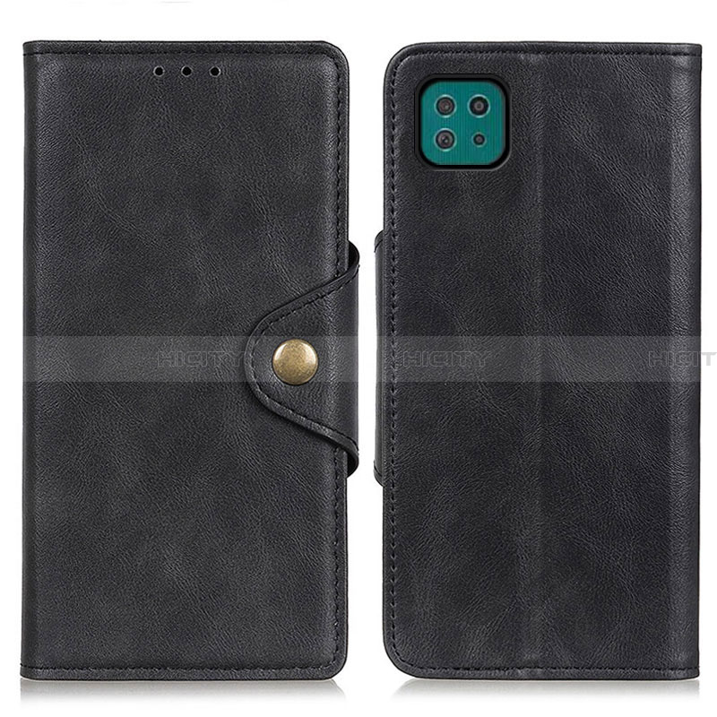 Coque Portefeuille Livre Cuir Etui Clapet N06P pour Samsung Galaxy A22 5G Noir Plus