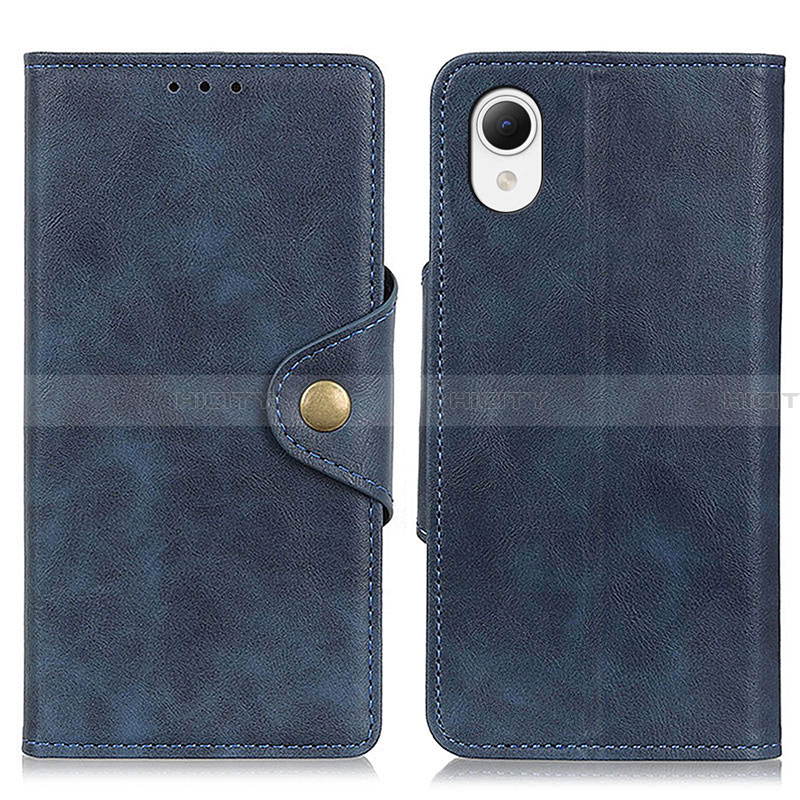 Coque Portefeuille Livre Cuir Etui Clapet N06P pour Samsung Galaxy A23s Bleu Plus