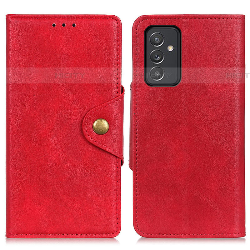 Coque Portefeuille Livre Cuir Etui Clapet N06P pour Samsung Galaxy A24 4G Rouge Plus