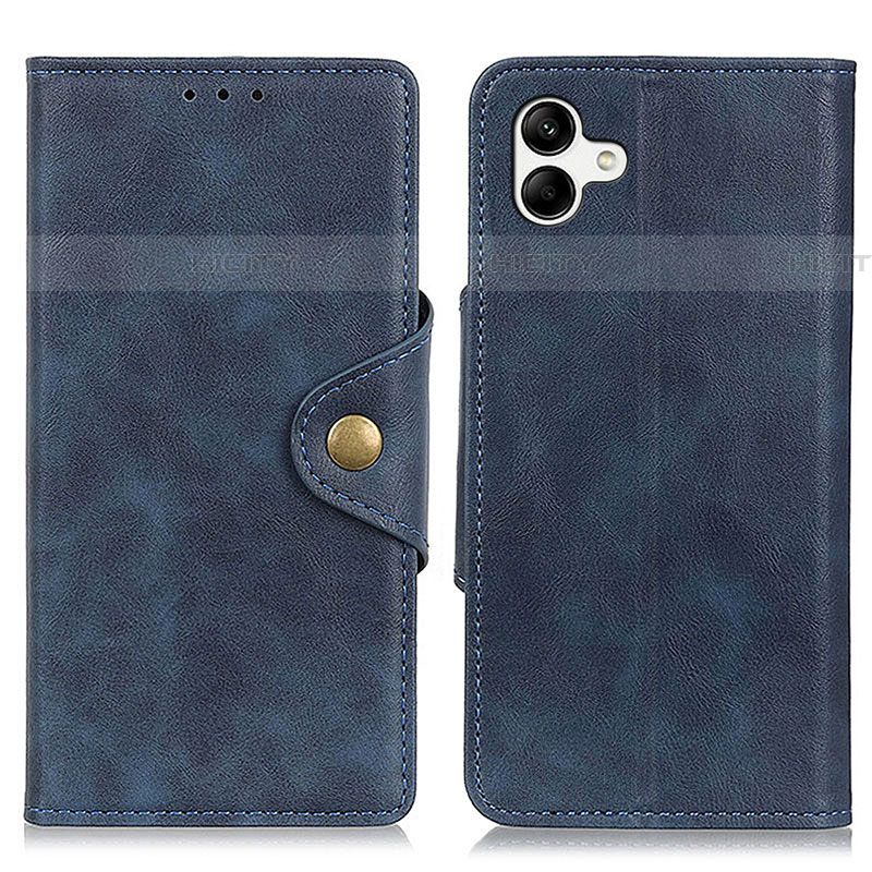 Coque Portefeuille Livre Cuir Etui Clapet N06P pour Samsung Galaxy F14 5G Bleu Plus