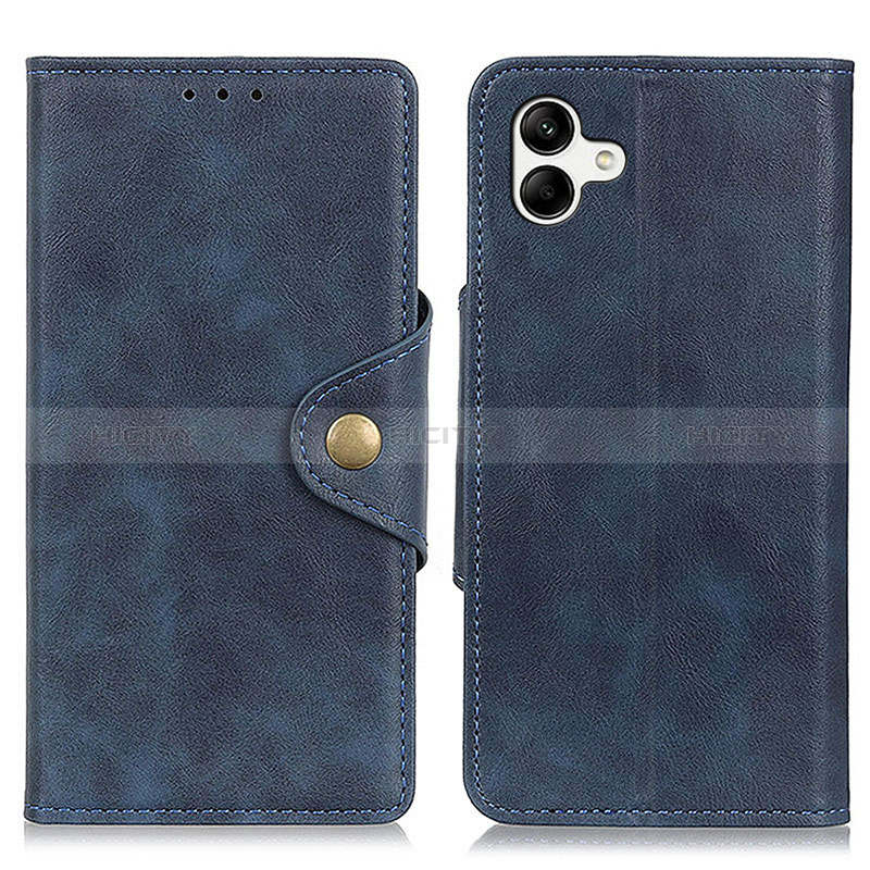 Coque Portefeuille Livre Cuir Etui Clapet N06P pour Samsung Galaxy M04 Bleu Plus