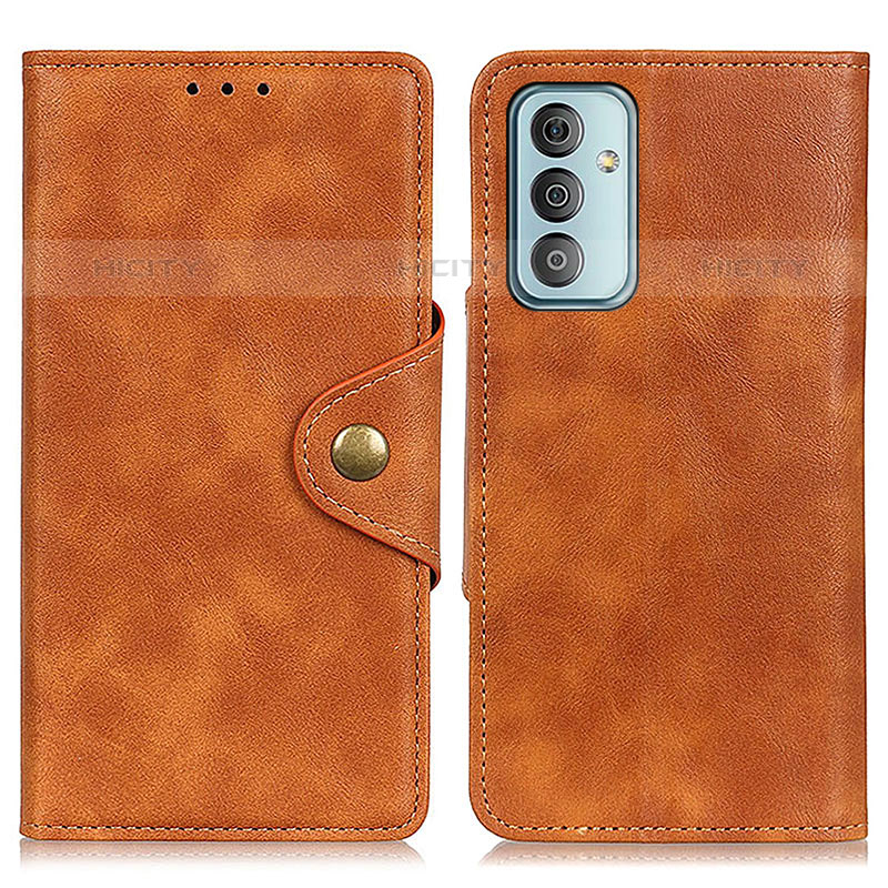 Coque Portefeuille Livre Cuir Etui Clapet N06P pour Samsung Galaxy M23 5G Marron Plus