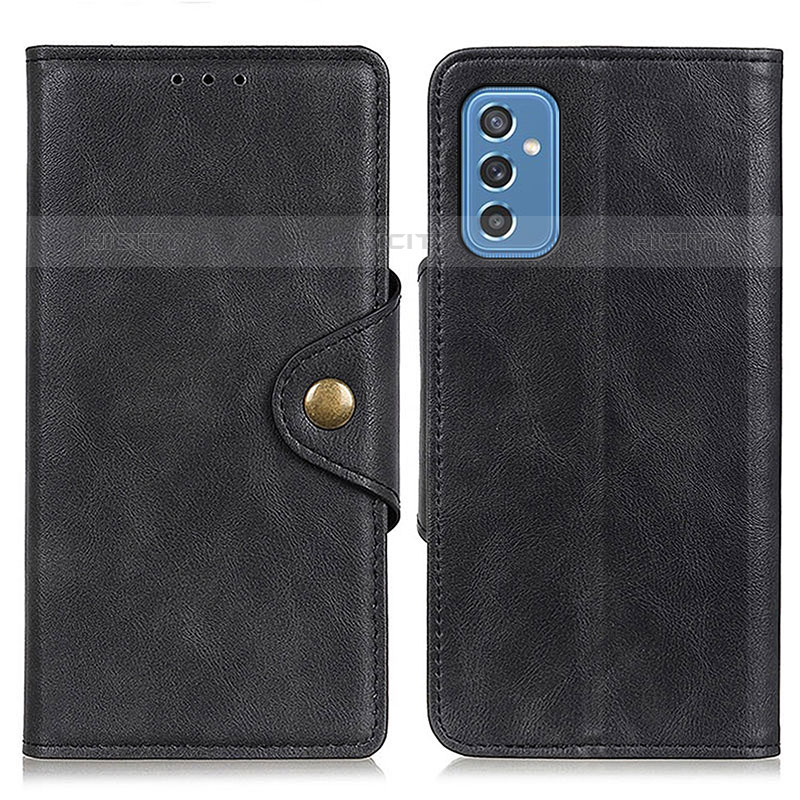 Coque Portefeuille Livre Cuir Etui Clapet N06P pour Samsung Galaxy M52 5G Noir Plus