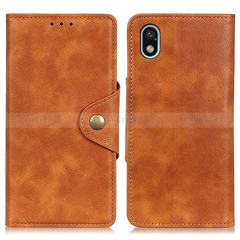 Coque Portefeuille Livre Cuir Etui Clapet N06P pour Sony Xperia Ace III Marron Plus