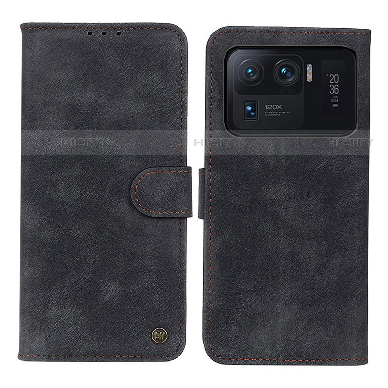 Coque Portefeuille Livre Cuir Etui Clapet N06P pour Xiaomi Mi 11 Ultra 5G Noir Plus