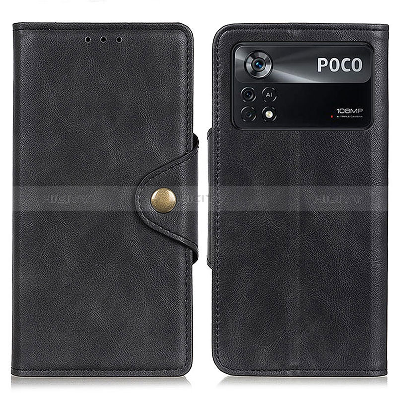 Coque Portefeuille Livre Cuir Etui Clapet N06P pour Xiaomi Redmi Note 11E Pro 5G Noir Plus