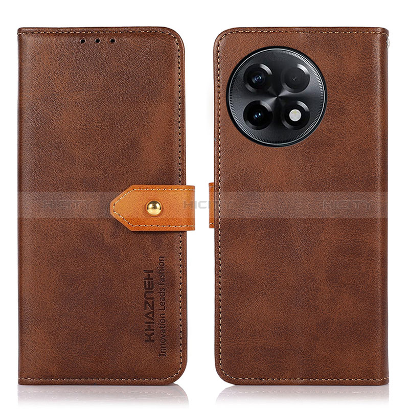 Coque Portefeuille Livre Cuir Etui Clapet N07P pour OnePlus Ace 2 5G Marron Plus