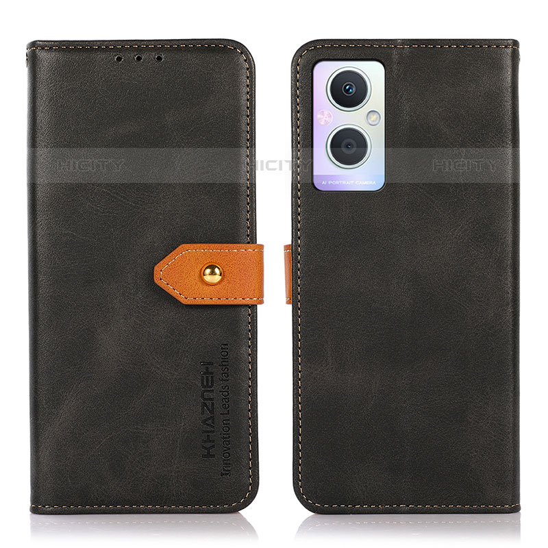 Coque Portefeuille Livre Cuir Etui Clapet N07P pour OnePlus Nord N20 5G Noir Plus