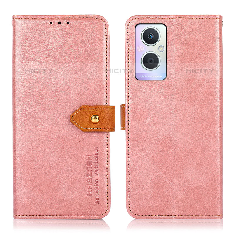 Coque Portefeuille Livre Cuir Etui Clapet N07P pour OnePlus Nord N20 5G Rose Plus