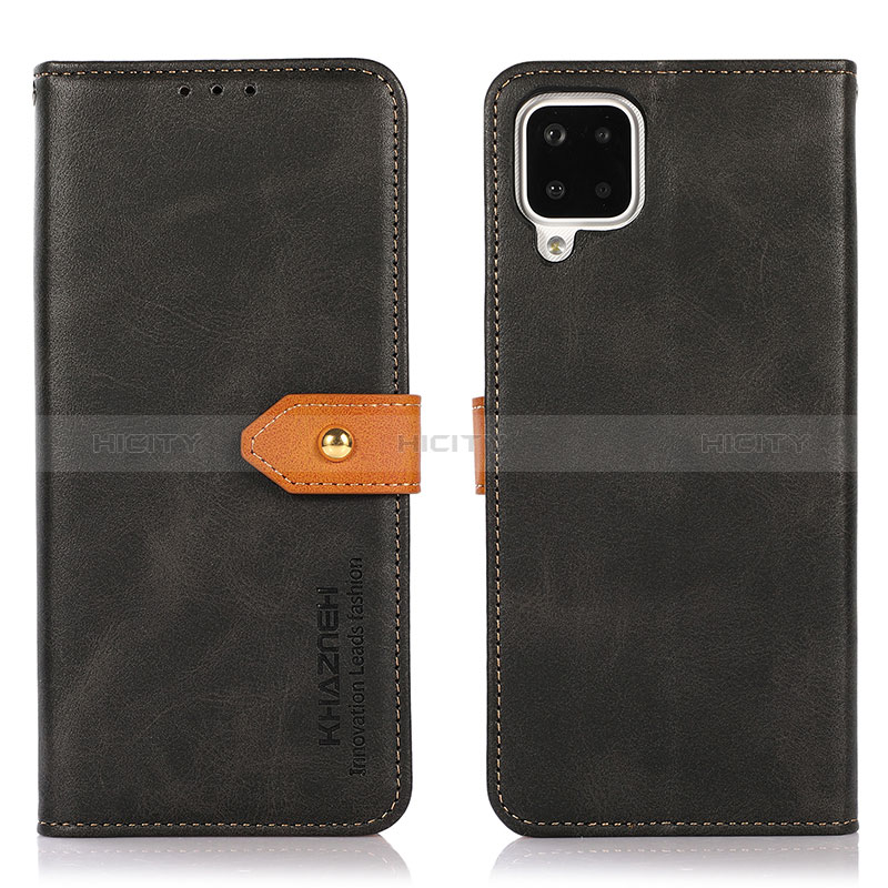 Coque Portefeuille Livre Cuir Etui Clapet N07P pour Samsung Galaxy M12 Noir Plus