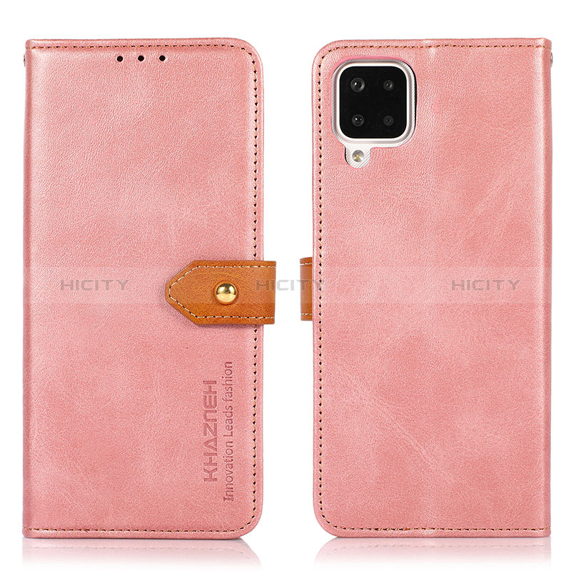 Coque Portefeuille Livre Cuir Etui Clapet N07P pour Samsung Galaxy M12 Rose Plus