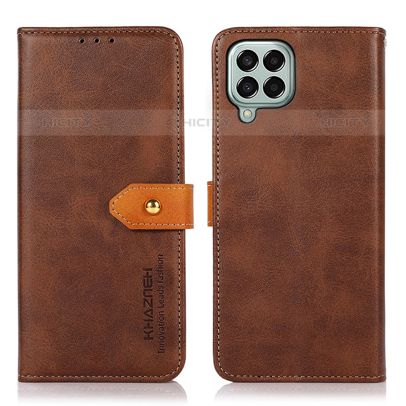 Coque Portefeuille Livre Cuir Etui Clapet N07P pour Samsung Galaxy M33 5G Marron Plus