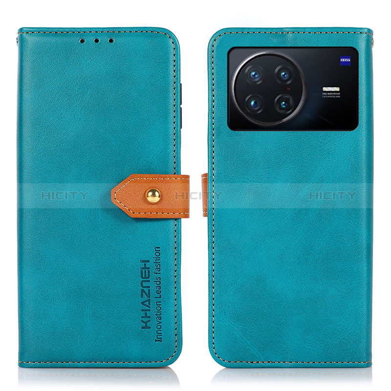 Coque Portefeuille Livre Cuir Etui Clapet N07P pour Vivo X Note Cyan Plus