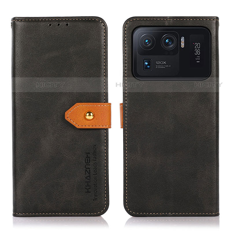 Coque Portefeuille Livre Cuir Etui Clapet N07P pour Xiaomi Mi 11 Ultra 5G Noir Plus