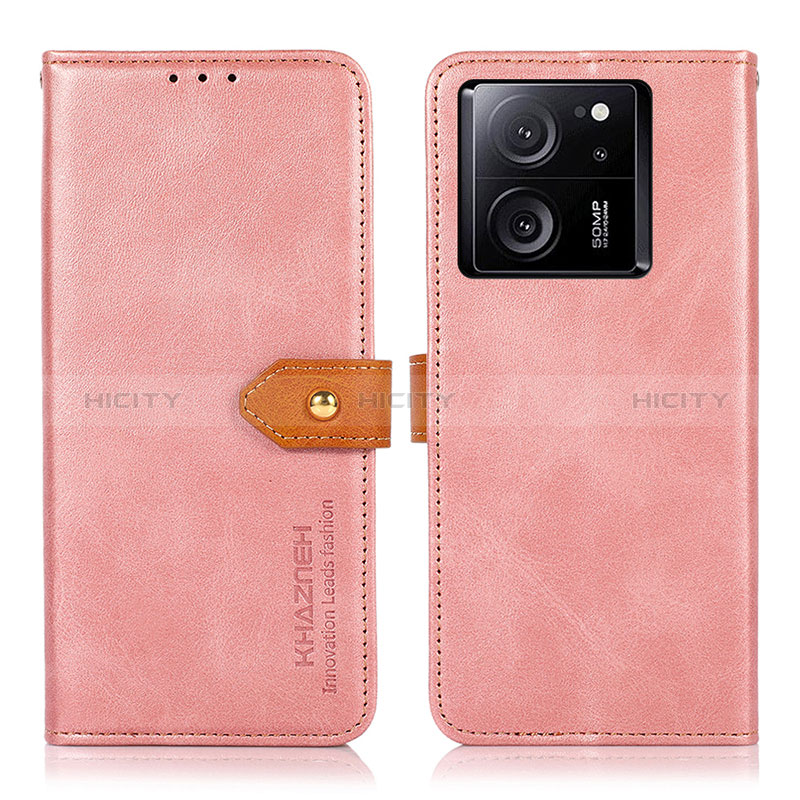 Coque Portefeuille Livre Cuir Etui Clapet N07P pour Xiaomi Mi 13T Pro 5G Rose Plus