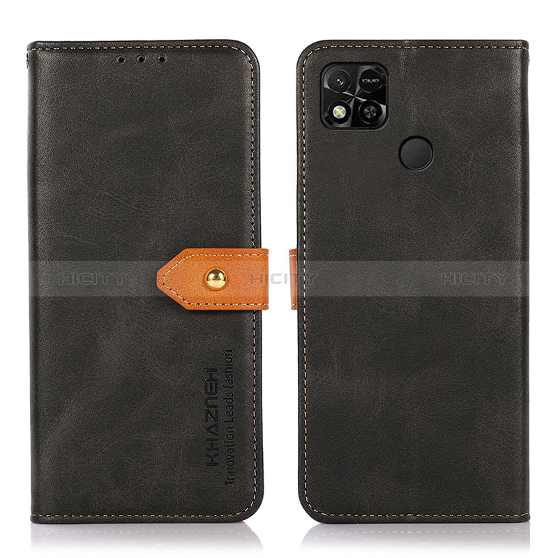 Coque Portefeuille Livre Cuir Etui Clapet N07P pour Xiaomi POCO C3 Noir Plus