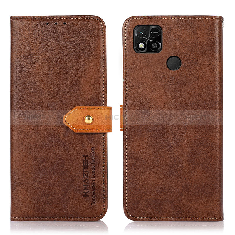 Coque Portefeuille Livre Cuir Etui Clapet N07P pour Xiaomi POCO C31 Marron Plus