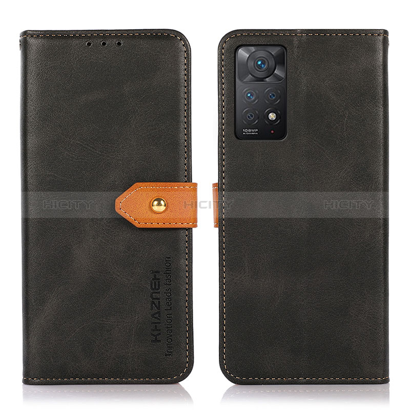 Coque Portefeuille Livre Cuir Etui Clapet N07P pour Xiaomi Redmi Note 11 Pro 5G Noir Plus