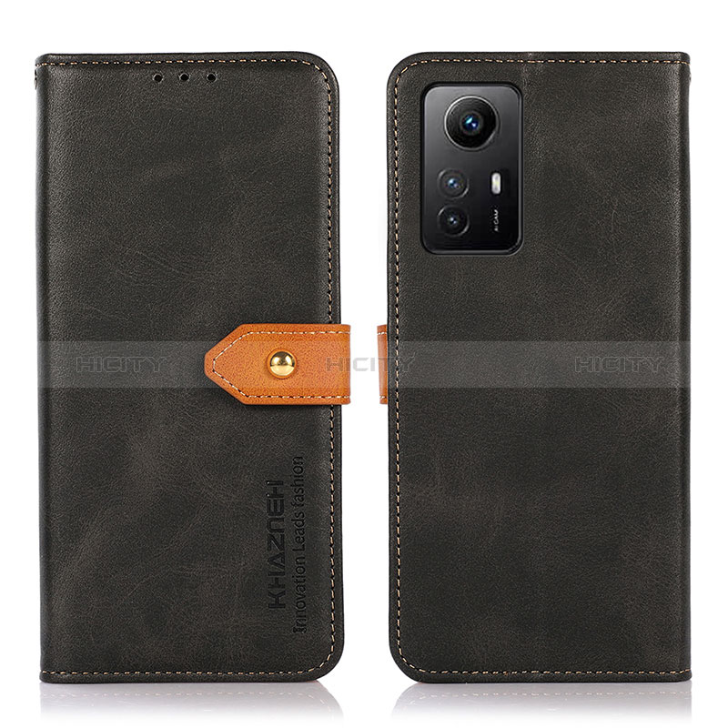 Coque Portefeuille Livre Cuir Etui Clapet N07P pour Xiaomi Redmi Note 12S Noir Plus