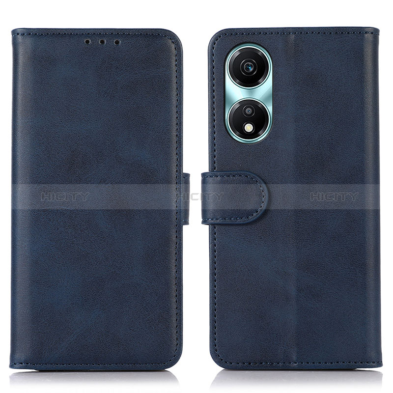 Coque Portefeuille Livre Cuir Etui Clapet N08P pour Huawei Honor X5 Plus Bleu Plus