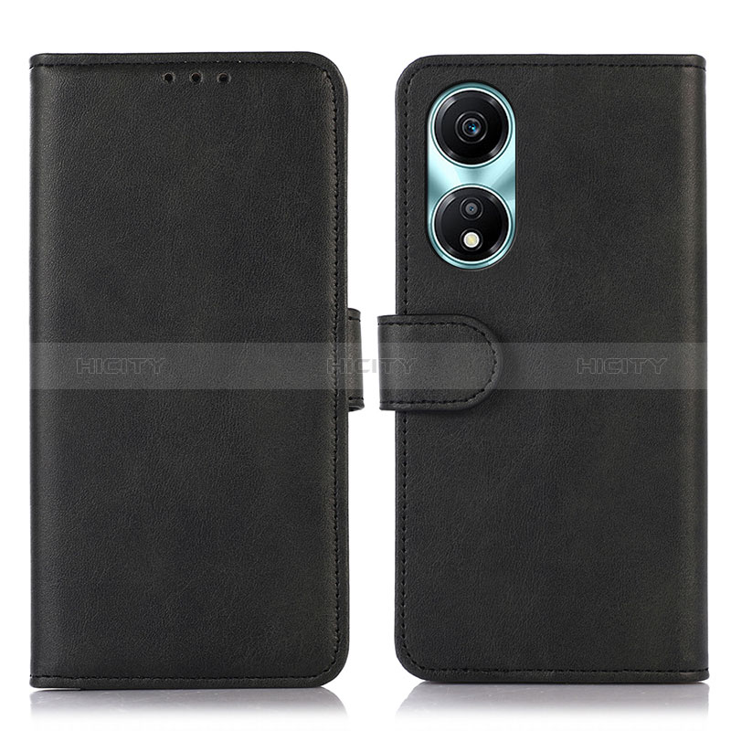 Coque Portefeuille Livre Cuir Etui Clapet N08P pour Huawei Honor X5 Plus Noir Plus