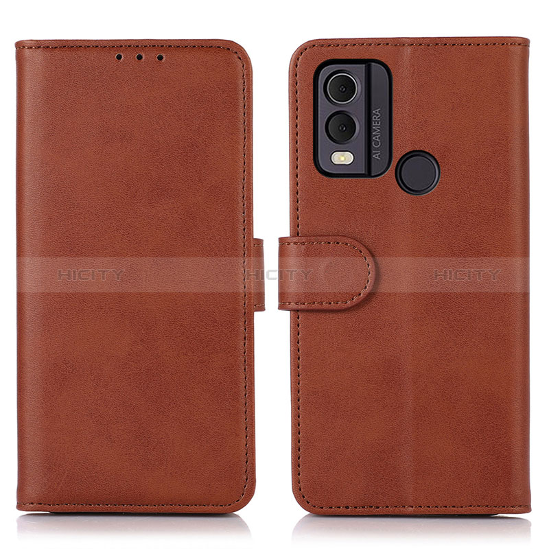 Coque Portefeuille Livre Cuir Etui Clapet N08P pour Nokia C22 Marron Plus