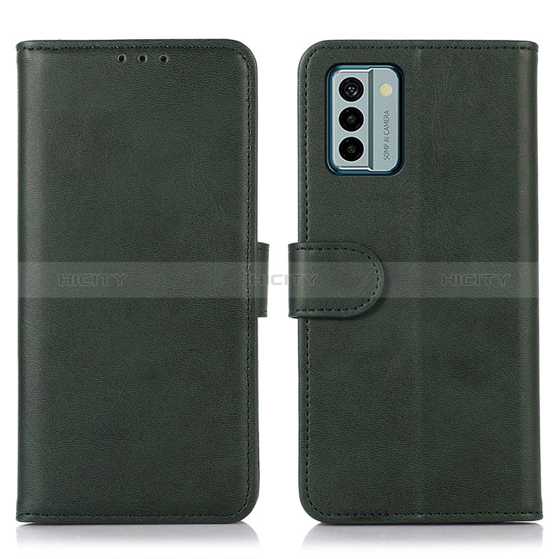 Coque Portefeuille Livre Cuir Etui Clapet N08P pour Nokia G22 Vert Plus