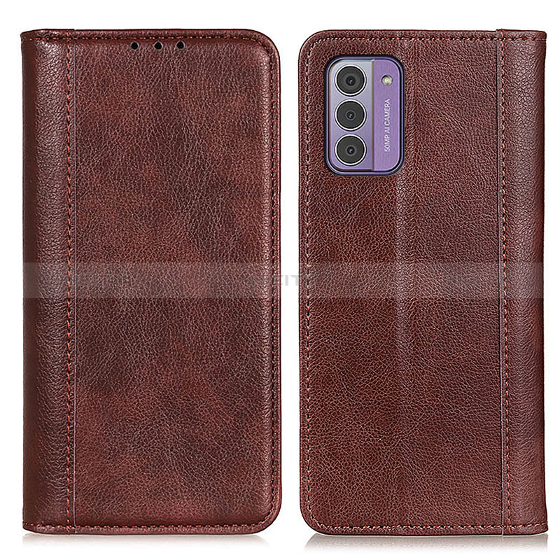 Coque Portefeuille Livre Cuir Etui Clapet N08P pour Nokia G310 5G Marron Plus