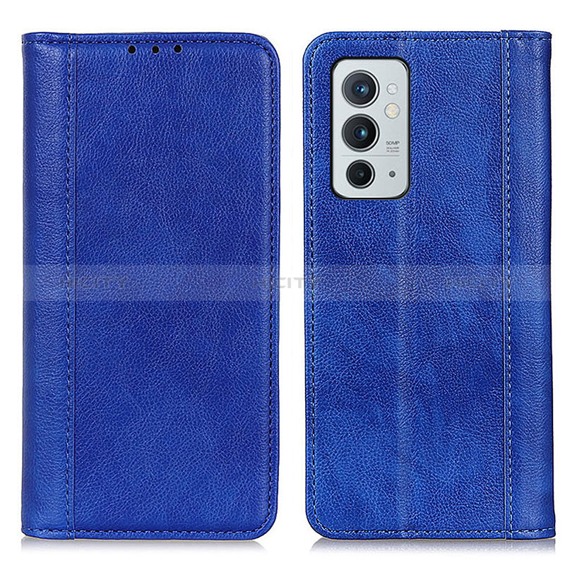 Coque Portefeuille Livre Cuir Etui Clapet N08P pour OnePlus 9RT 5G Bleu Plus