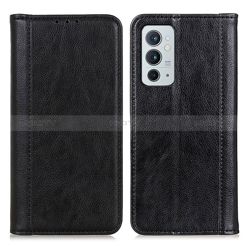 Coque Portefeuille Livre Cuir Etui Clapet N08P pour OnePlus 9RT 5G Noir Plus