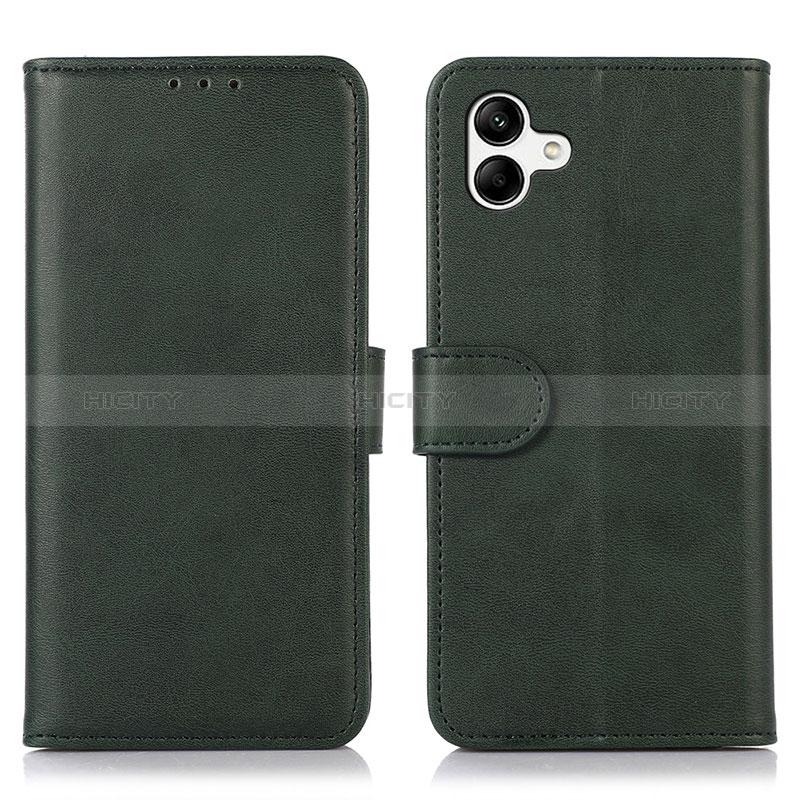 Coque Portefeuille Livre Cuir Etui Clapet N08P pour Samsung Galaxy M04 Vert Plus