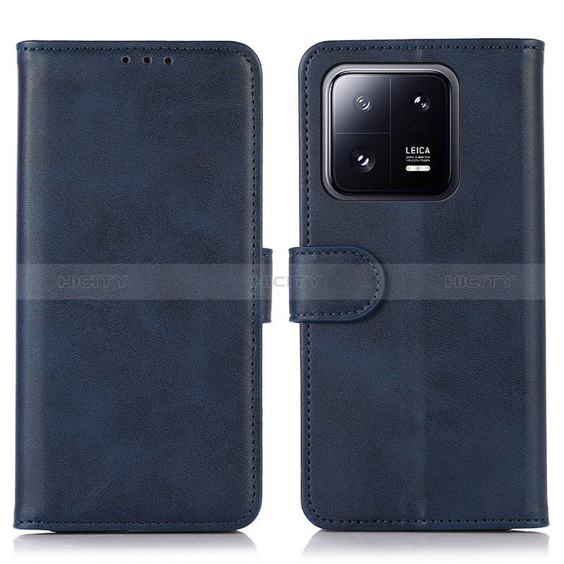 Coque Portefeuille Livre Cuir Etui Clapet N08P pour Xiaomi Mi 13 5G Bleu Plus