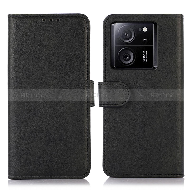 Coque Portefeuille Livre Cuir Etui Clapet N08P pour Xiaomi Mi 13T 5G Noir Plus