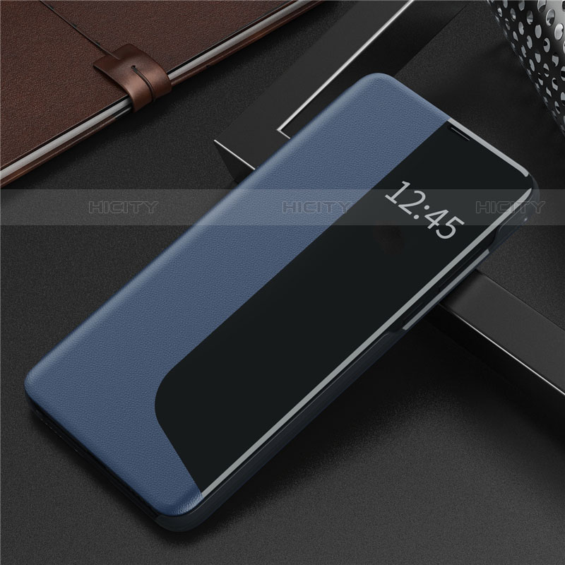 Coque Portefeuille Livre Cuir Etui Clapet N09 pour Huawei P40 Pro Bleu Plus