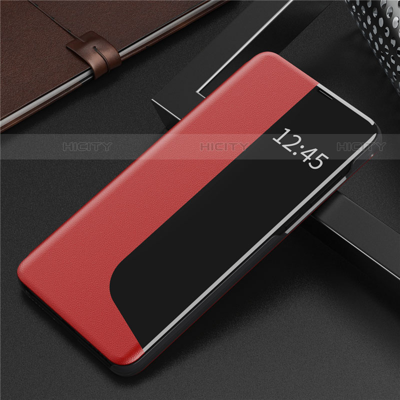 Coque Portefeuille Livre Cuir Etui Clapet N09 pour Huawei P40 Pro Rouge Plus