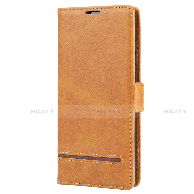 Coque Portefeuille Livre Cuir Etui Clapet N11 pour Samsung Galaxy Note 20 5G Brun Clair Plus