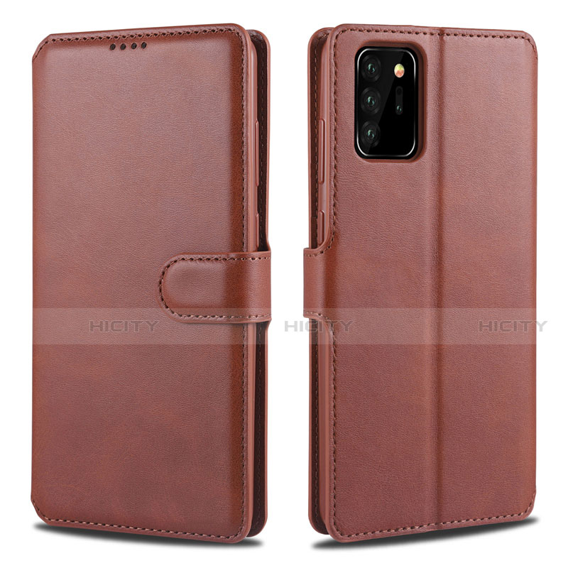 Coque Portefeuille Livre Cuir Etui Clapet N12 pour Samsung Galaxy Note 20 Ultra 5G Marron Plus