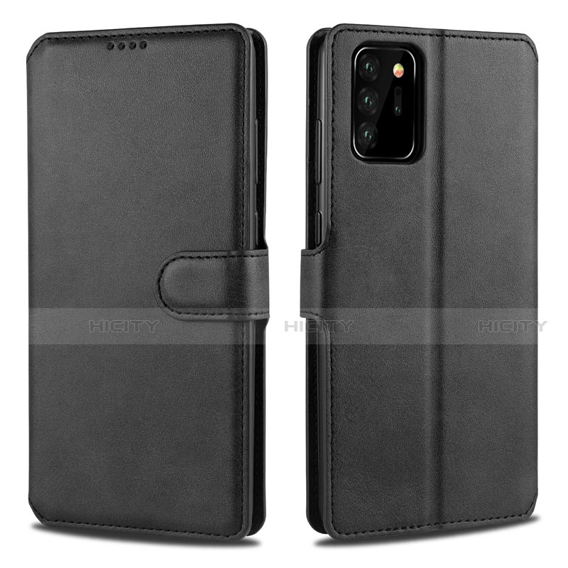 Coque Portefeuille Livre Cuir Etui Clapet N12 pour Samsung Galaxy Note 20 Ultra 5G Noir Plus