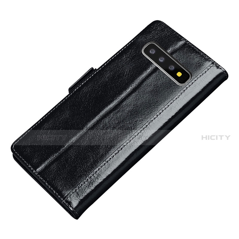 Coque Portefeuille Livre Cuir Etui Clapet P01 pour Samsung Galaxy S10 5G Noir Plus