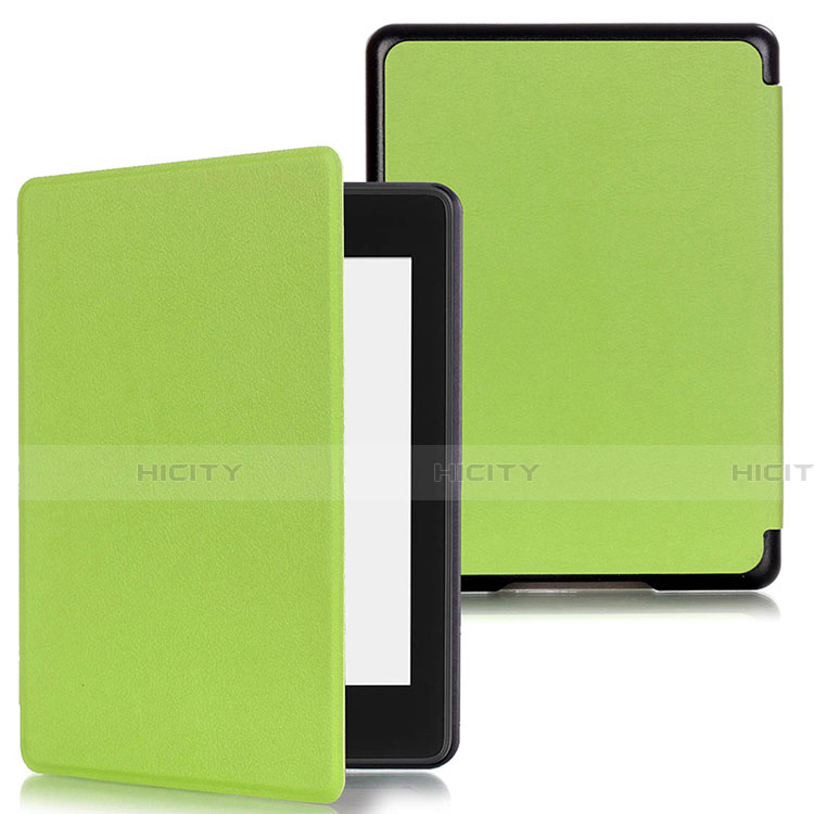 Coque Portefeuille Livre Cuir Etui Clapet pour Amazon Kindle Paperwhite 6 inch Vert Plus