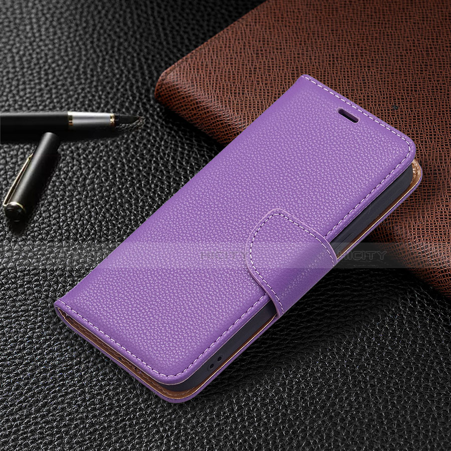 Coque Portefeuille Livre Cuir Etui Clapet pour Apple iPhone 13 Mini Violet Plus