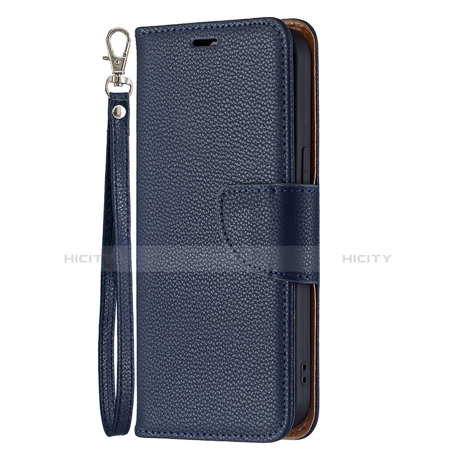 Coque Portefeuille Livre Cuir Etui Clapet pour Apple iPhone 14 Bleu Plus