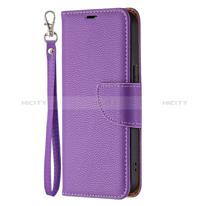 Coque Portefeuille Livre Cuir Etui Clapet pour Apple iPhone 14 Pro Max Violet Plus