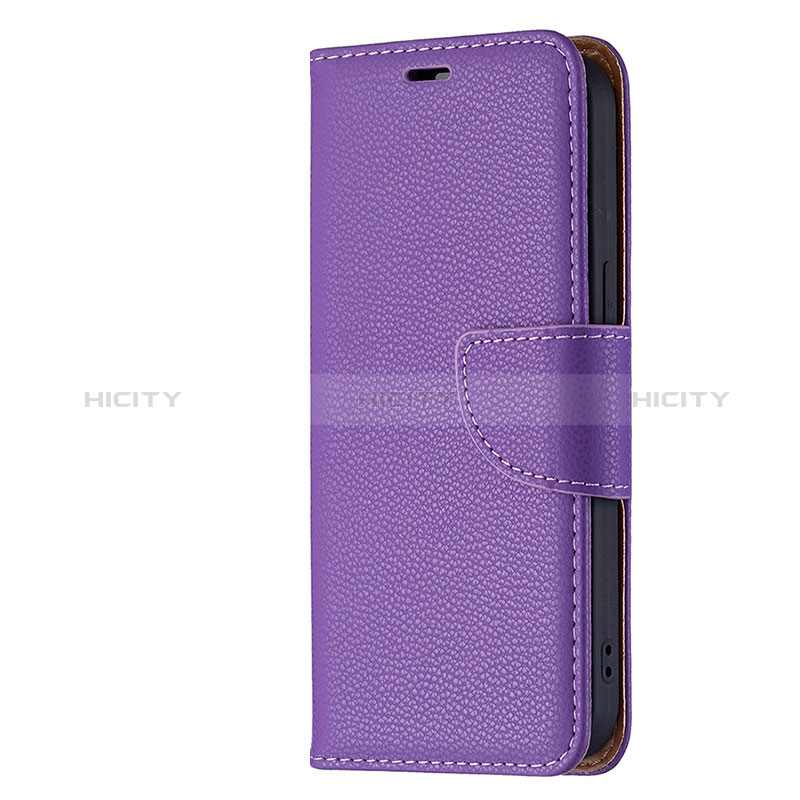 Coque Portefeuille Livre Cuir Etui Clapet pour Apple iPhone 15 Violet Plus