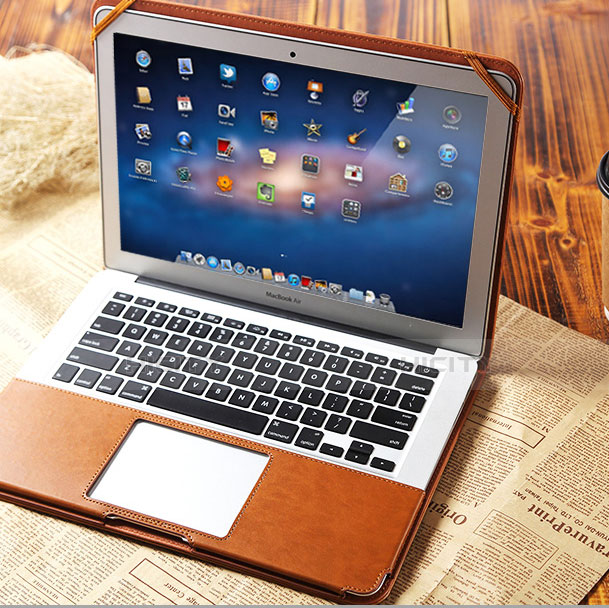 Coque Portefeuille Livre Cuir Etui Clapet pour Apple MacBook Air