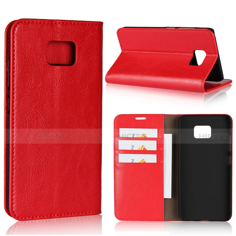 Coque Portefeuille Livre Cuir Etui Clapet pour Asus ZenFone V V520KL Rouge Plus