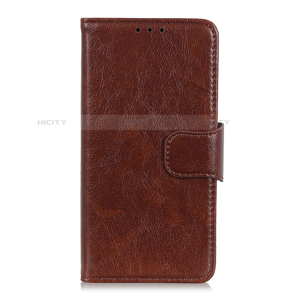 Coque Portefeuille Livre Cuir Etui Clapet pour Google Pixel 4 Marron Plus