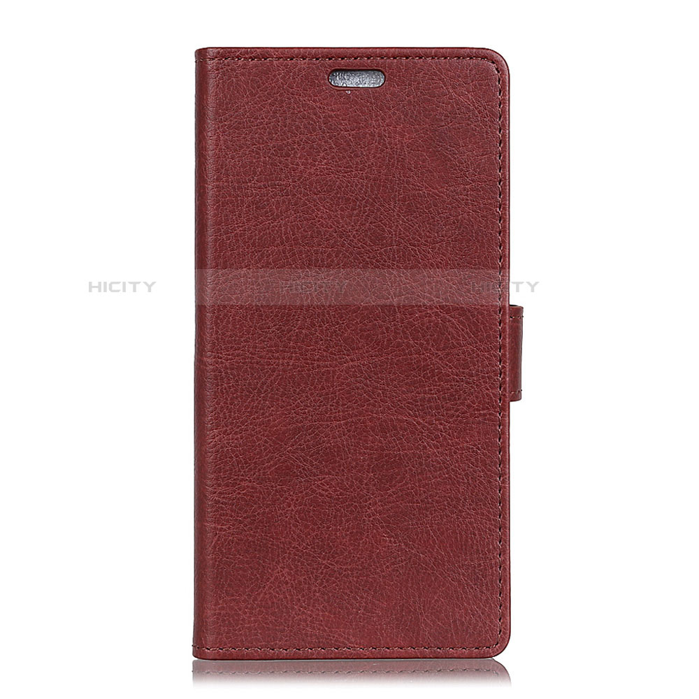 Coque Portefeuille Livre Cuir Etui Clapet pour HTC U11 Eyes Marron Plus